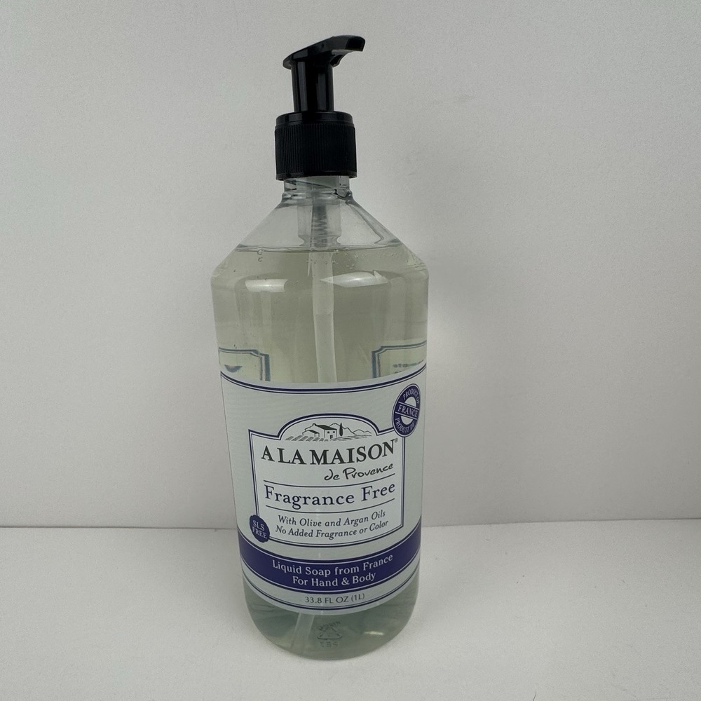 A La Maison Fragrance Free Liquid Soap 33.8 oz | Hand & Body Wash | Gentle - Picture 2 of 11